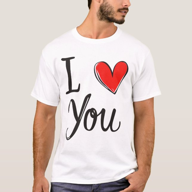 Camiseta Love Heart Quote – Cute Romantic Present (Anverso)