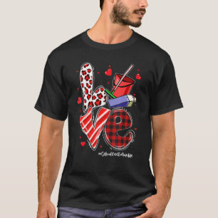 Camiseta LOVE Heart School Custodian a El día de San Valent