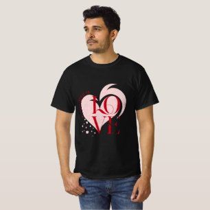 Camiseta LOVE "Heart Signature" para hombres - Mod