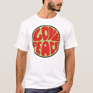 Camiseta Love hippie peace dicho