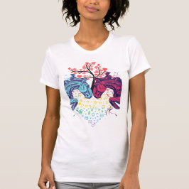 Camiseta Love Horses - T-shirt Free Woman