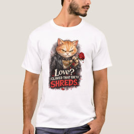 Camiseta Love? I Clawed That Idea to Shreds – Funny Anti-Va