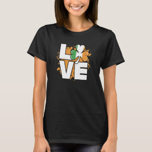 Camiseta Love Ireland Flag Shamrock Irish Prige St Patrick