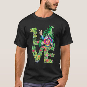 Camiseta Love Irish Gnome Tie Dye Shamrock St Patrick Day H