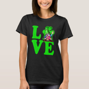 Camiseta Love Irish Gnome Tie Shamrock St Patrick Day Hippi