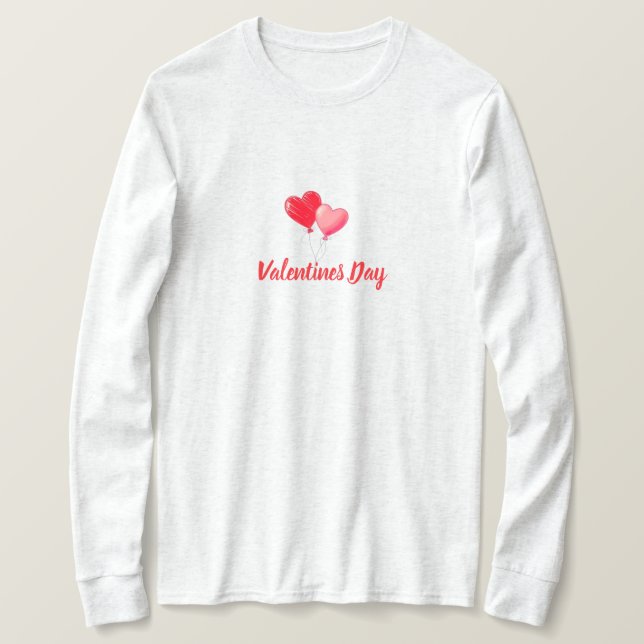Camiseta Love Is in the Air – Valentine’s Day Romantic  (Anverso del diseño)