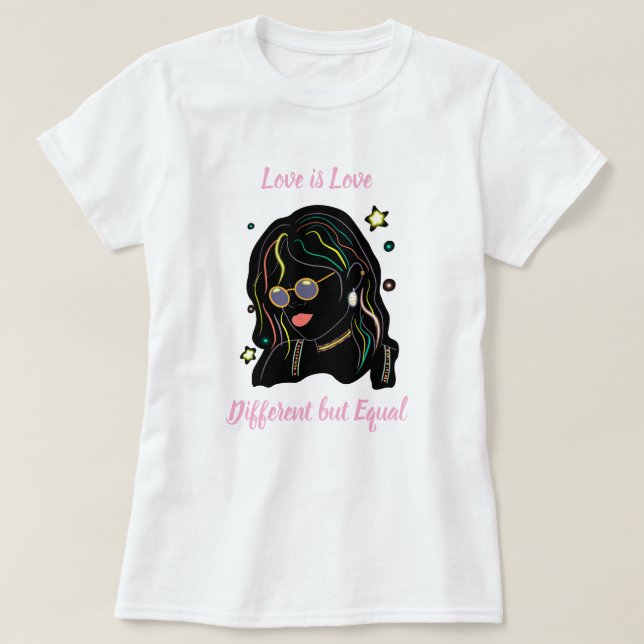 Camiseta Love is love  (Diseño del anverso)