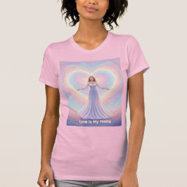 Camiseta Love Is My Home Spiritual Oneness Art