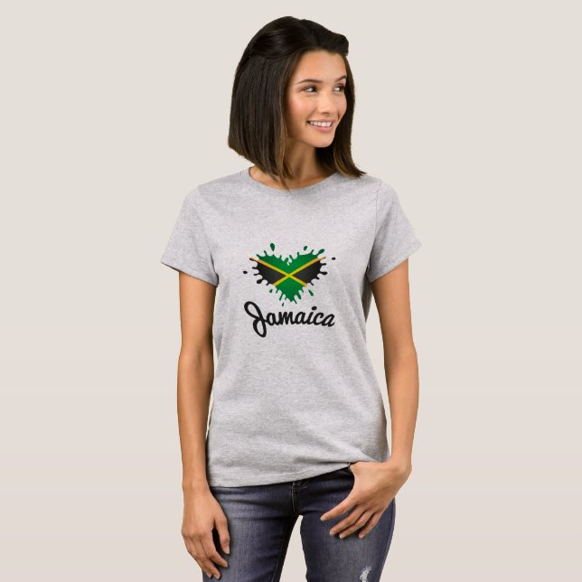 Camiseta Love Jamaica - Proud Jamaicans Girls Shirt - (Anverso completo)