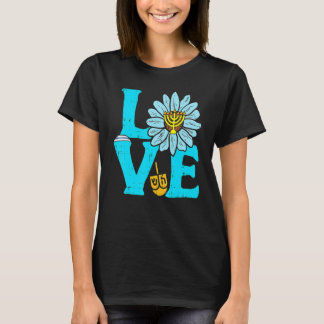 Camiseta Love Jewish Daisy Hanukkah Pajamas Chanukah PJs Wo