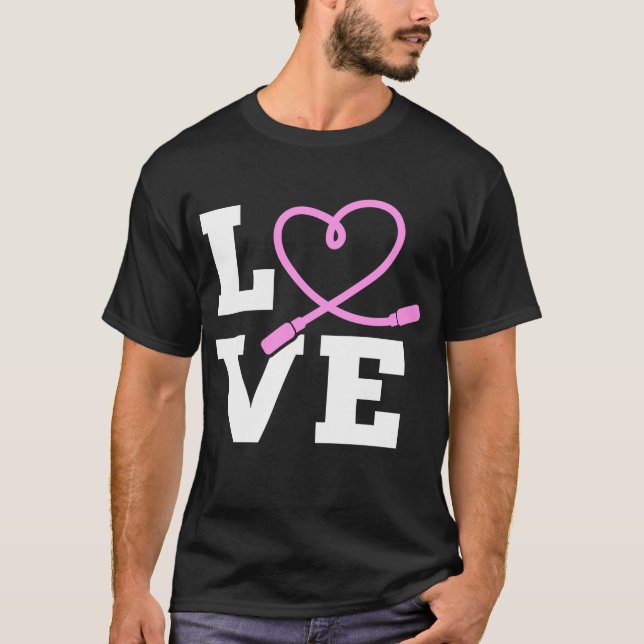 Camiseta LOVE Jump Rope Saltando Deportes Jumping (Anverso)