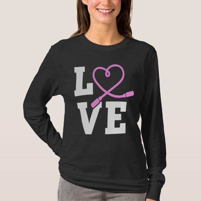 Camiseta LOVE Jump Rope Skipping Jumping Sports (Anverso)