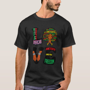 Camiseta Love Juneteenth Is My Independence 1865 Black Wome