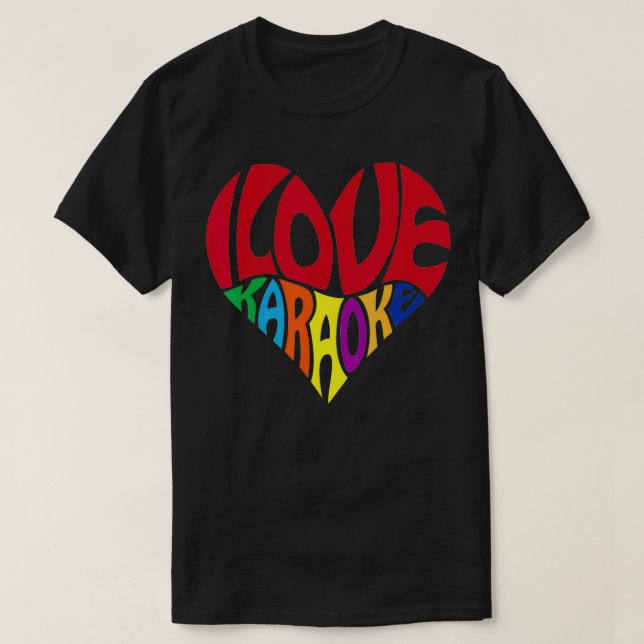 Camiseta Love Karaoke Gifts - Fiesta divertida cantando reg (Diseño del anverso)