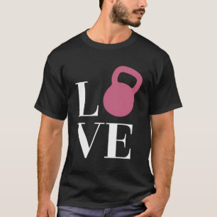 Camiseta Love Kettlebell Workout Fitness Fun