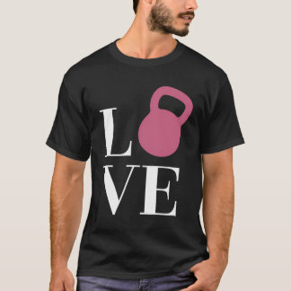 Camiseta Love Kettlebell Workout Fitness Fun