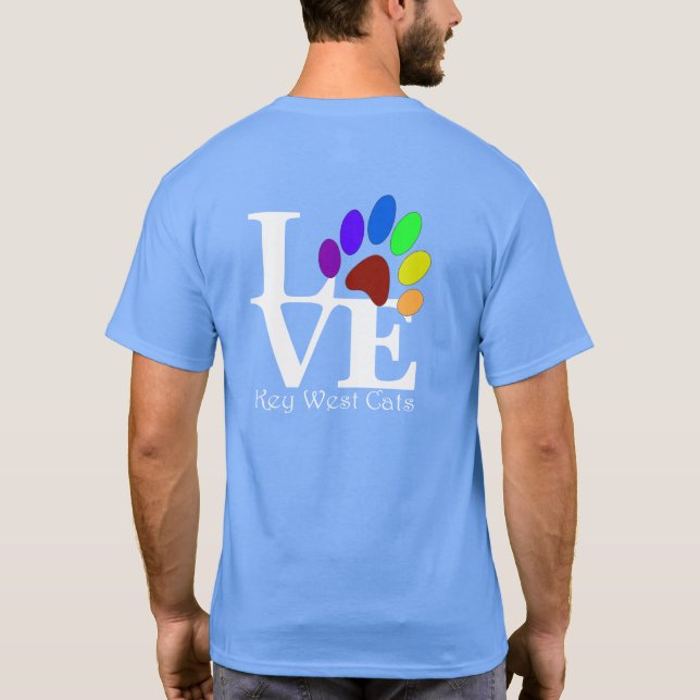 Camiseta LOVE Key West Cats Dark Tee's (Reverso)