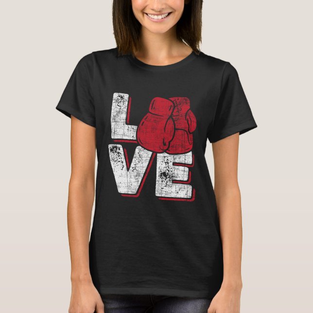 Camiseta Love - Kickboxer Kickboxing Fitness Workout Martia (Anverso)
