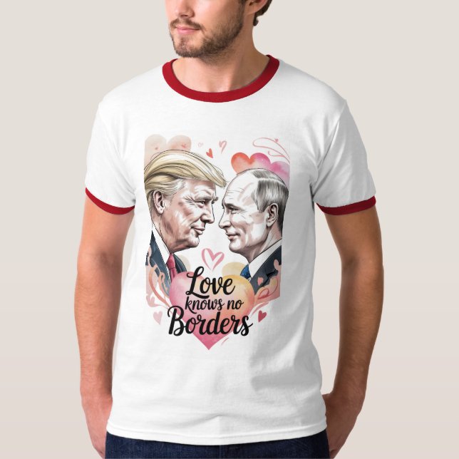 Camiseta Love Knows No Border Valentine Tee (Anverso)