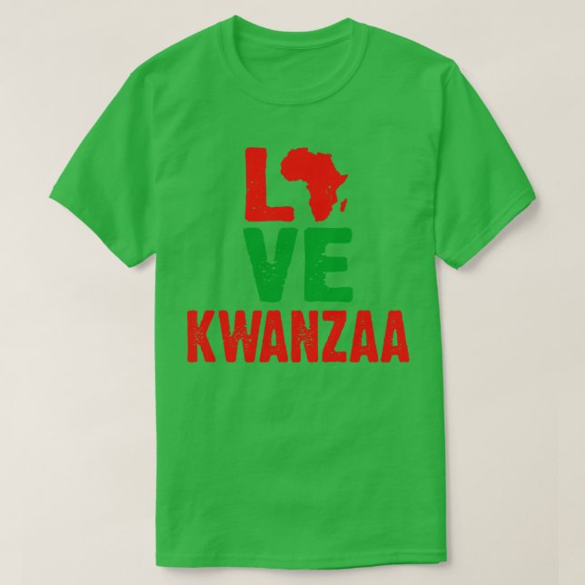 Camiseta Love Kwanzaa (Diseño del anverso)