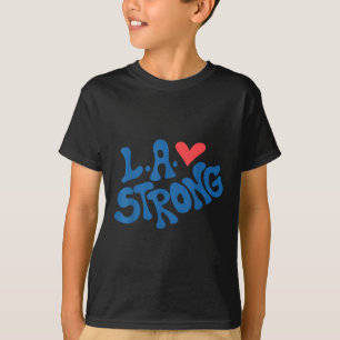 Camiseta Love La Heart Los Angeles Strong Support