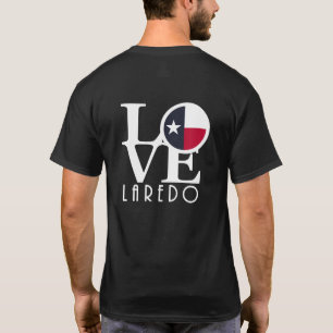 Camiseta LOVE Laredo Texas (impresión posterior)