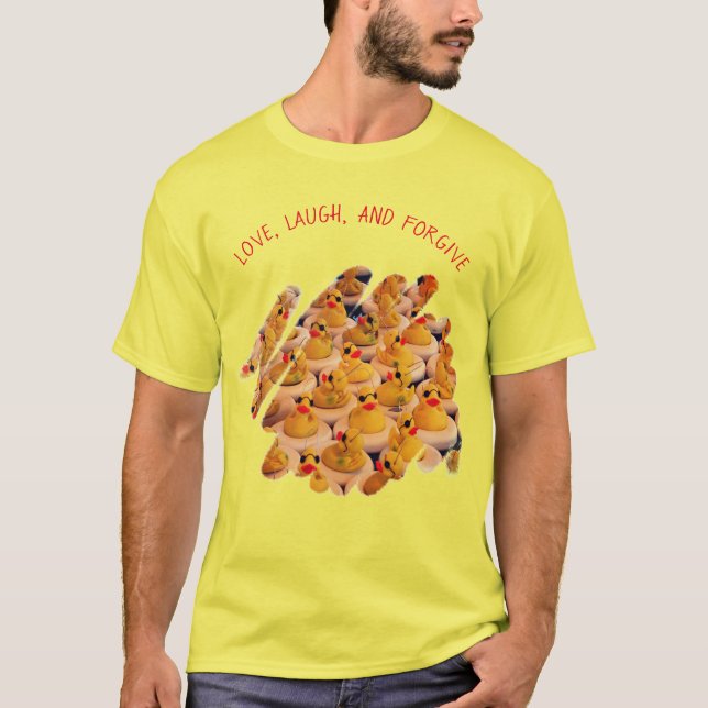 Camiseta Love Laugh Perdon Inspirador (Anverso)