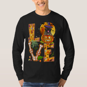 Camiseta Love Leonberger Witch Pumpkin Scary Halloween Dog