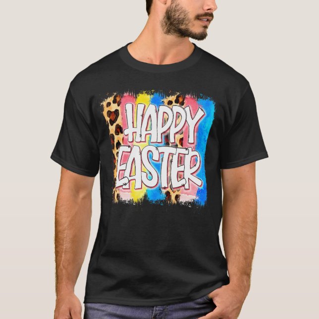 Camiseta Love Leopard, Happy Easter Bunny Ears (Anverso)