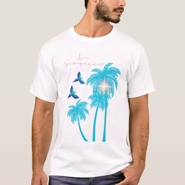 Camiseta Love Letter Design - Love, Summer xxoo (Anverso)