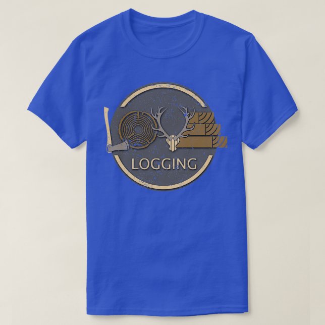 Camiseta LOVE Letters Logger Ax Wood Logging Camión (Diseño del anverso)