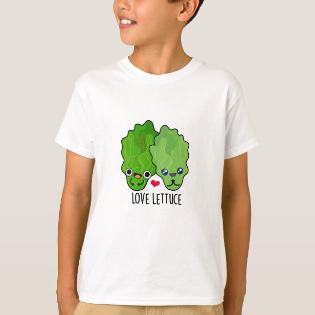 Camiseta Love Lettuce Funny Veggie Pun (Anverso)