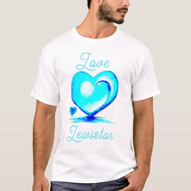 Camiseta Love Lewiston Maine honrando a las víctimas de la  (Anverso)