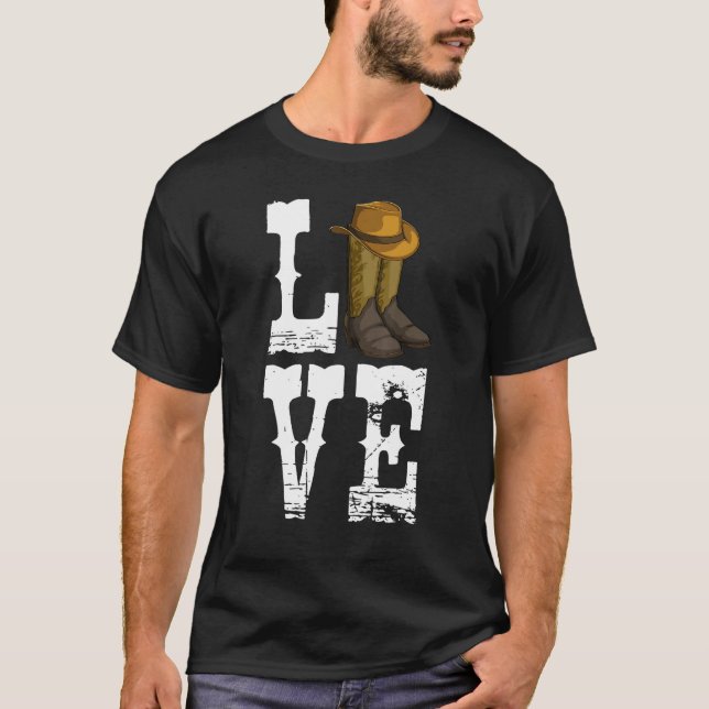 Camiseta Love Line Dancing Men Classy Boots 1 (Anverso)