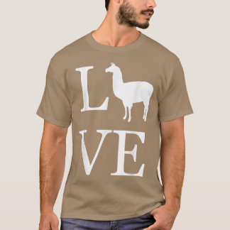 Camiseta Love Llama Alpaca Silhouette Llamas Lover Dueño Pe