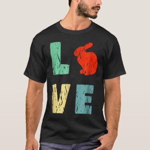 Camiseta Love Lop Rabbit Bunny Hare Retro