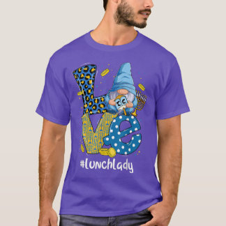 Camiseta Love Lunch Lady Leopard Gnome Happy Chanukah Hanuk