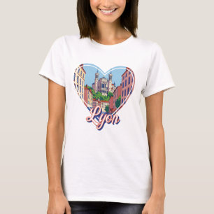 Camiseta Love Lyon France Basilica Travel