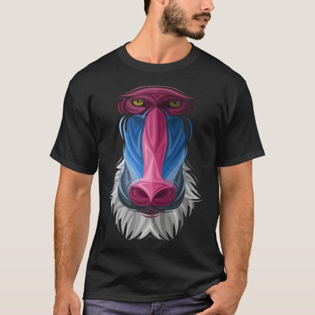 Camiseta Love Mandrill Baboon Women s  Baboon   for Girls (Anverso)