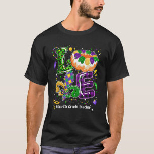 Camiseta Love Mardi Gras - Fiesta de cuarto grado