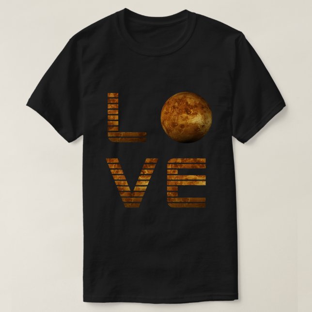 Camiseta Love Mars Planet Space Exploración Astronomía Scie (Diseño del anverso)