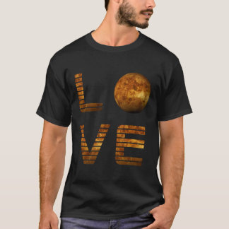 Camiseta Love Mars Planet Space Exploración Astronomía Scie