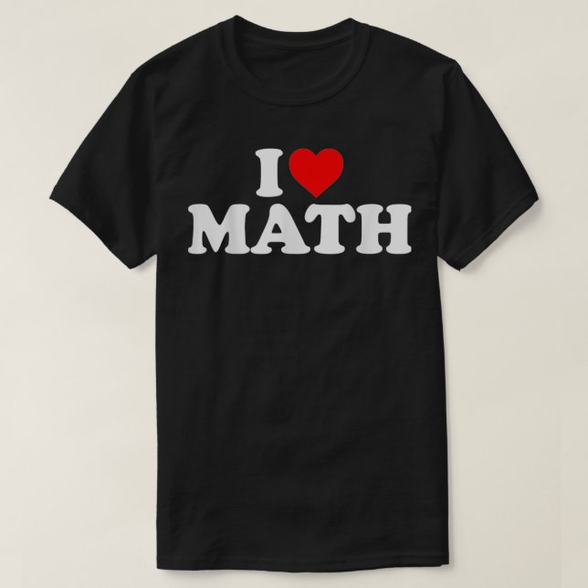 Camiseta Love Math Heart (Diseño del anverso)