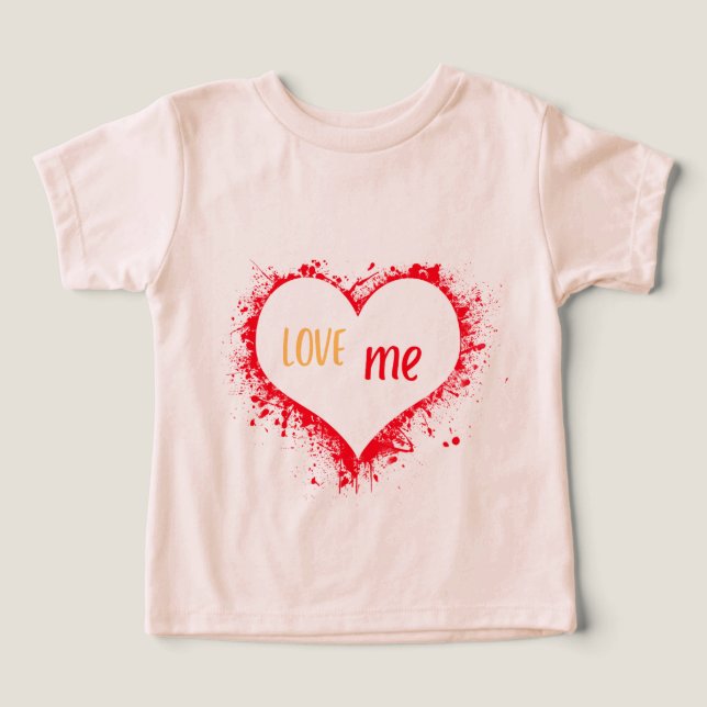 CAMISETA LOVE ME PARA NIÑOS  (Diseño delantero )