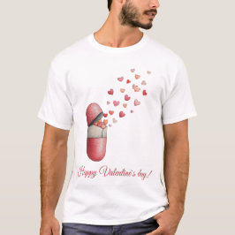 Camiseta Love Medicine Valentine's Day Design
