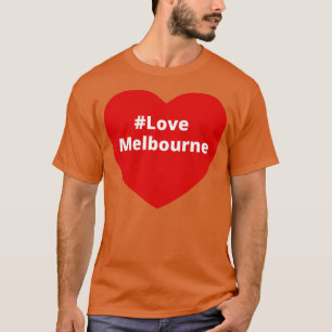 Camiseta Love Melbourne Hashtag Heart
