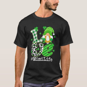 Camiseta Love Mimi Life Irish Gnome St Patrick's Day