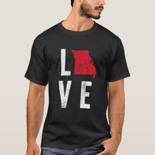 Camiseta Love Missouri Map America American Independence Da