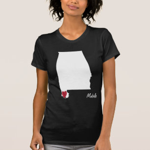 Camiseta Love Mobile Alabama Shirt