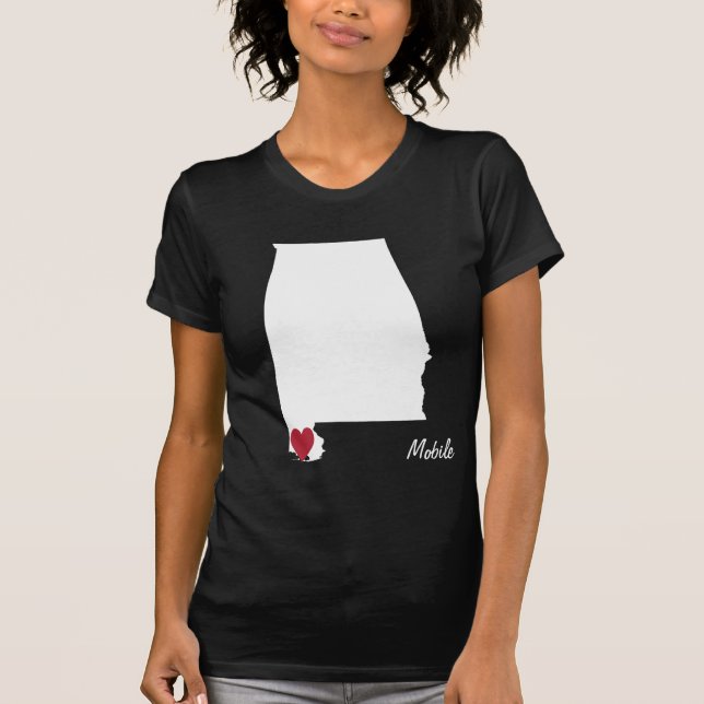 Camiseta Love Mobile Alabama Shirt (Anverso)